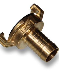 Hose piece for quick coupling  3/4" brs